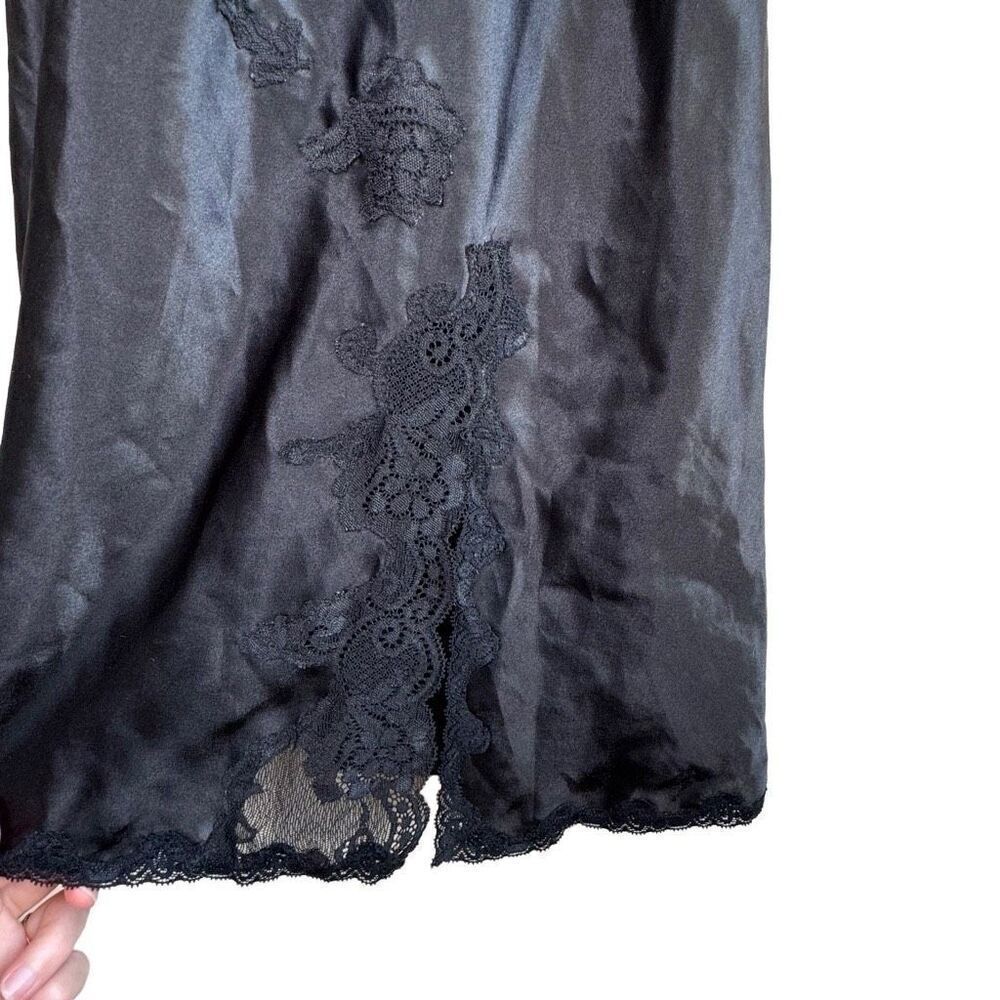 Vintage‎ Charteuse Black Slip Women’s Size Large - Picture 5 of 9